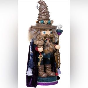 Kurt Adler 15" Hollywood Wizard Nutcracker with Owl